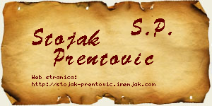 Stojak Prentović vizit kartica